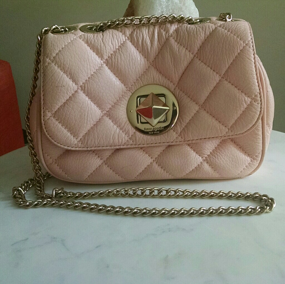 Kate Spade Blush Pink Quilted Crossbody